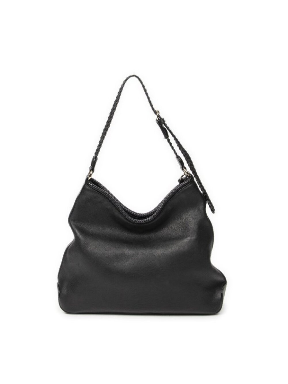 Gucci Marrakech Hobo Black Gray Calfskin Leather - Picture 5 of 10